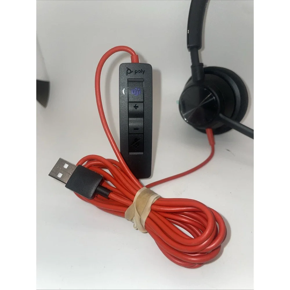 Plantronics Poly Blackwire 3310 On-Ear Headset BW3310 USB-A                (S12)